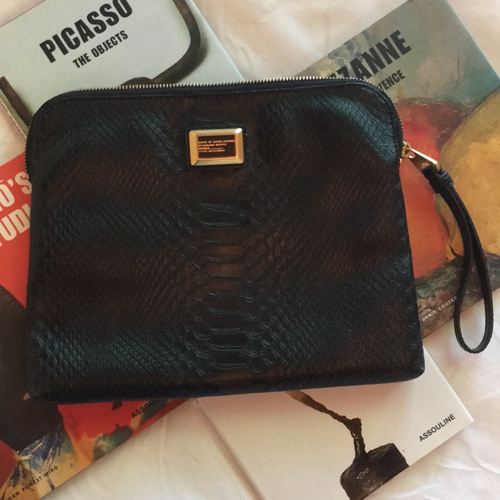 Marc by Marc Jacobs Black Python Accessory/iPad